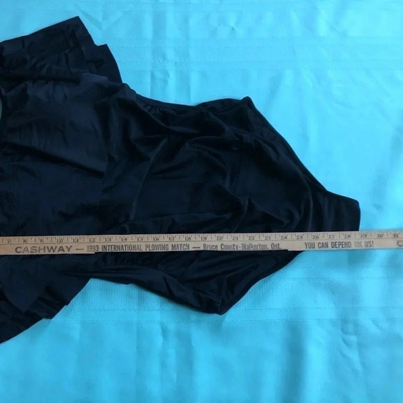 Black One Piece Swimsuit  with Rouched Sides - Picture 9 of 13